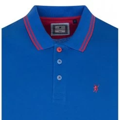 Polo En Maille Piquée Sea Barrier Bleu électrique Avec Manches Courtes Et Col Boutonné -Passons à la mode masculine ! 98246 132507vt polo en maille piquee sea barrier bleu electrique avec manches courtes et col boutonne 03 600x600