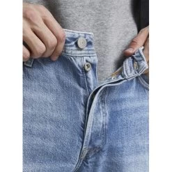 Jean Jack & Jones Chris Coton Mélangé Stone -Passons à la mode masculine ! 98449 129280vt jean coupe droite jack et jones chris en coton bleu stone 05 600x600