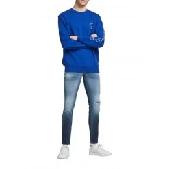 Jean Coupe Skinny Jack & Jones Liam En Coton Stretch Bleu Délavé -Passons à la mode masculine ! 98451 129281vt jean coupe skinny jack et jones liam en coton bleu 03 600x600