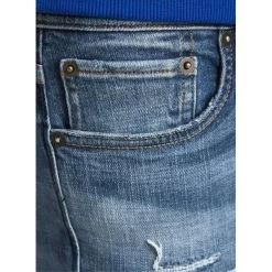 Jean Coupe Skinny Jack & Jones Liam En Coton Stretch Bleu Délavé -Passons à la mode masculine ! 98451 129281vt jean coupe skinny jack et jones liam en coton bleu 05 600x600