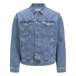 Blouson Jack & Jones En Coton Bleu