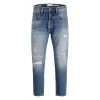 Jean Coupe Droite Jack & Jones Frank En Coton Stretch Bleu Délavé Et Déchiré -Passons à la mode masculine ! 98492 129283vt jean coupe droite jack et jones frank en coton stretch bleu delave et dechire 01 600x600