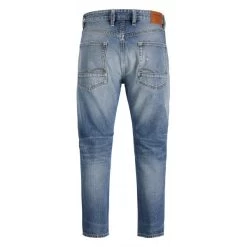 Jean Coupe Droite Jack & Jones Frank En Coton Stretch Bleu Délavé Et Déchiré -Passons à la mode masculine ! 98492 129283vt jean coupe droite jack et jones frank en coton stretch bleu delave et dechire 02 600x600