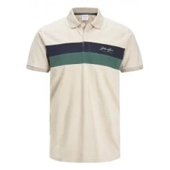 Polo Jack & Jones En Coton Beige