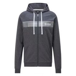 Sweat Boss Anthracite Avec Manches Longues Et Col à Capuche