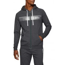 Sweat Boss Anthracite Avec Manches Longues Et Col à Capuche -Passons à la mode masculine ! 98730 125565vt sweat boss anthracite avec manches longues et col a capuche 04 600x600