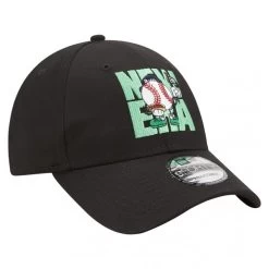 Casquette Unie New Era En Coton Noir