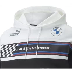 Sweat Puma Blanc Avec Manches Longues Et Col à Capuche -Passons à la mode masculine ! 99416 128324vt sweat puma blanc avec manches longues et col a capuche 03 600x600