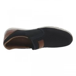 Mocassins Avec Des Soufflets élastiqués Rieker Bleu Marine -Passons à la mode masculine ! 99492 16491ch mocassins rieker en cuir marine a soufflet elastique 05 600x600