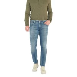 Jean Slim Le Temps Des Cerises En Coton Stretch Bleu