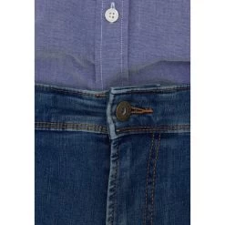 Short Mise Au Green Coton Mélangé Bleu Denim -Passons à la mode masculine ! 99637 132170vt bermuda chino mise au green ecru 06 600x600