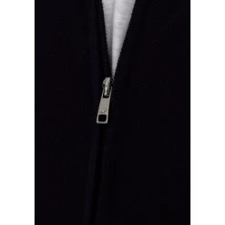 Gilet Avec Manches Longues Et Col Montant Mise Au Green Coton Marine -Passons à la mode masculine ! 99663 132144vt gilet mise au green marine avec manches longues et col montant 04 600x600