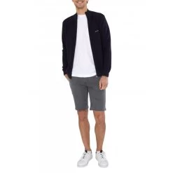 Gilet Avec Manches Longues Et Col Montant Mise Au Green Coton Marine -Passons à la mode masculine ! 99663 132144vt gilet mise au green marine avec manches longues et col montant 06 600x600