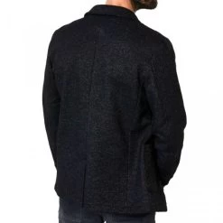 Blazer Petrol Industries En Laine Mélangée Noir Chiné -Passons à la mode masculine ! blazer petrol industries en laine melangee noir 3 0 600x600