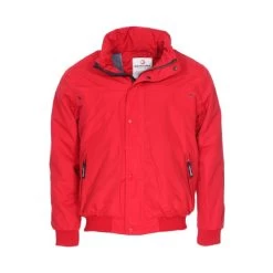 Blouson Helium Bermudes Rouge à Capuche Dissimulée
