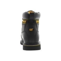 Boots Montantes Caterpillar Holton En Cuir Noir Et Coque En Acier -Passons à la mode masculine ! caterpillar h19 boots 602250 60 p708026 holton sb black 3 0 600x600