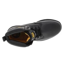 Boots Montantes Caterpillar Holton En Cuir Noir Et Coque En Acier -Passons à la mode masculine ! caterpillar h19 boots 602250 60 p708026 holton sb black 5 0 600x600