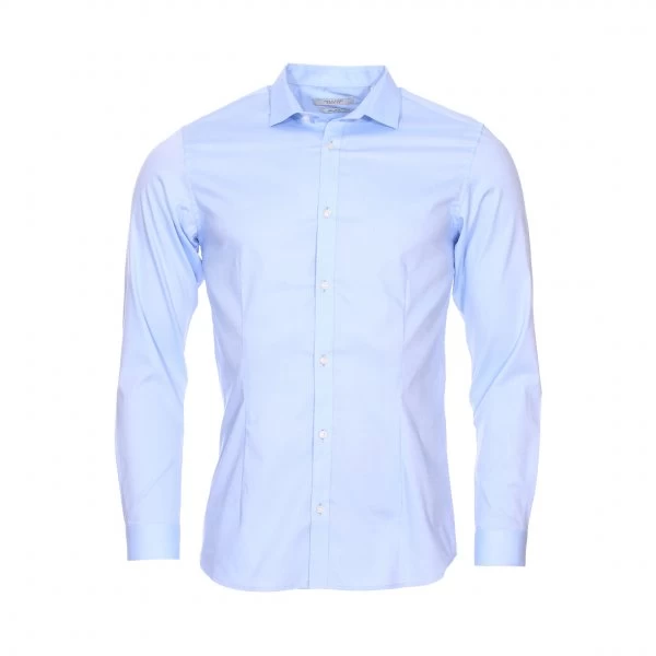 JACK&JONES Premium Chemise Cintrée Jack & Jones Premium Parma En Coton Stretch Bleu Ciel 3 JACK&JONES Premium Chemise Cintrée Jack & Jones Premium Parma En Coton Stretch Bleu Ciel