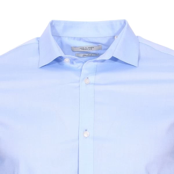 JACK&JONES Premium Chemise Cintrée Jack & Jones Premium Parma En Coton Stretch Bleu Ciel 4 JACK&JONES Premium Chemise Cintrée Jack & Jones Premium Parma En Coton Stretch Bleu Ciel – Image 2