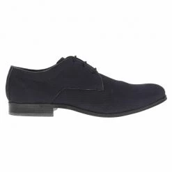 Derbies Bugatti Laurentinus En Cuir Bleu Marine