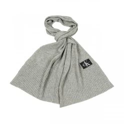 Echarpe Calvin Klein Jeans En Laine Mélangée Grise