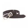 Ceinture Pierre Cardin Ajustable Noir Mat à Petite Boucle Arrondie Argentée -Passons à la mode masculine ! pierre cardin h17 ceinture 1685602 noir 2 1 2 600x600