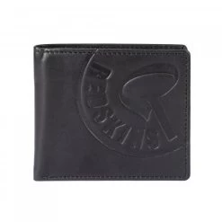 Portefeuille Italien Redskins Eleven En Cuir Noir