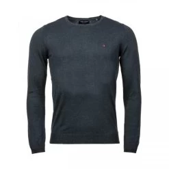 Pull Col Rond Teddy Smith Poki Bleu Nuit