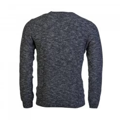 Pull Col Rond Tom Tailor Bleu Marine Chiné à Liseré Gris -Passons à la mode masculine ! pull col rond tom tailor bleu marine chine a lisere gris 3 0 600x600