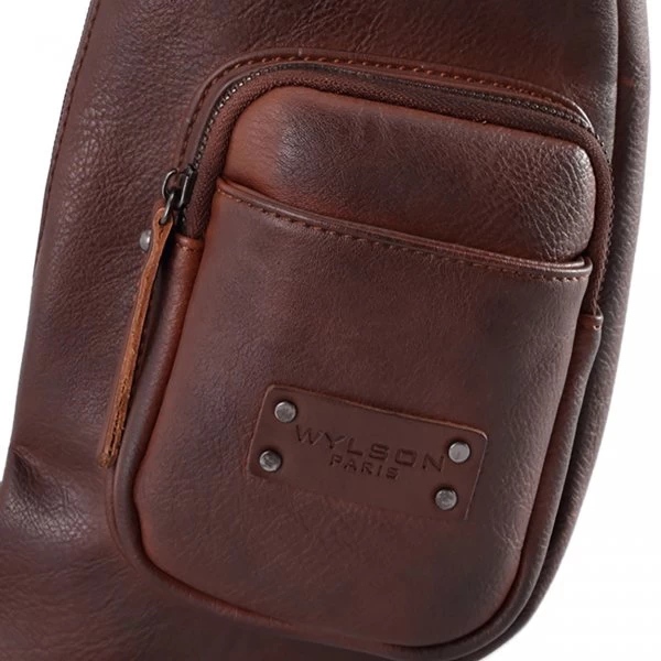 Sac Banane En Bandoulière Wylson Hanoï Marron 4 Sac Banane En Bandoulière Wylson Hanoï Marron – Image 2